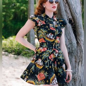 Trashy Diva Pirate Treasure High Waisted Tap Shorts Size 8